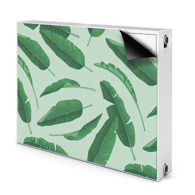 Printed radiator mat Banana leaves