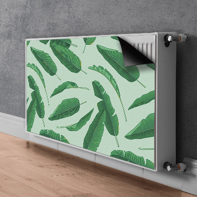 Printed radiator mat Banana leaves