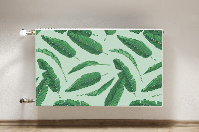 Printed radiator mat Banana leaves