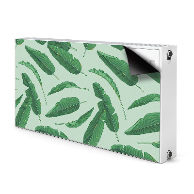 Printed radiator mat Banana leaves