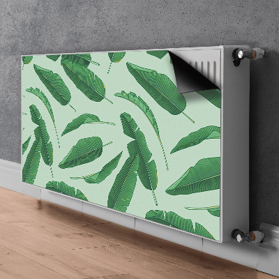 Printed radiator mat Banana leaves