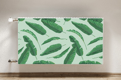 Printed radiator mat Banana leaves