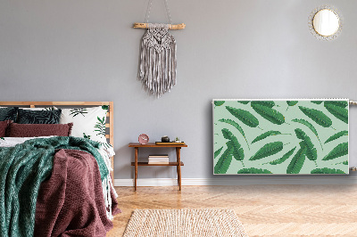 Printed radiator mat Banana leaves