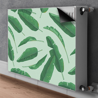 Printed radiator mat Banana leaves