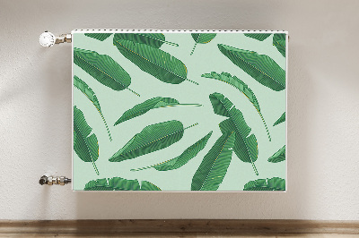 Printed radiator mat Banana leaves