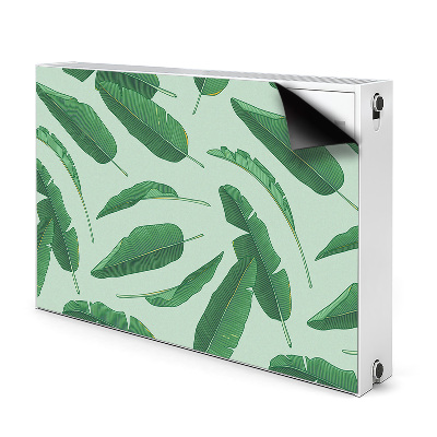 Printed radiator mat Banana leaves