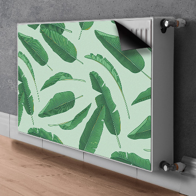 Printed radiator mat Banana leaves