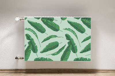 Printed radiator mat Banana leaves