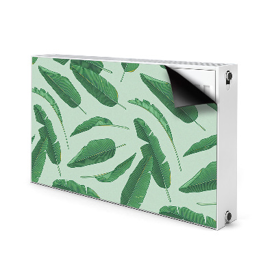 Printed radiator mat Banana leaves