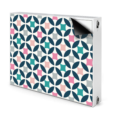 Decorative radiator mat Pastel retro pattern