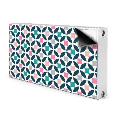 Decorative radiator mat Pastel retro pattern