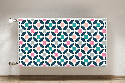 Decorative radiator mat Pastel retro pattern