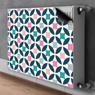 Decorative radiator mat Pastel retro pattern