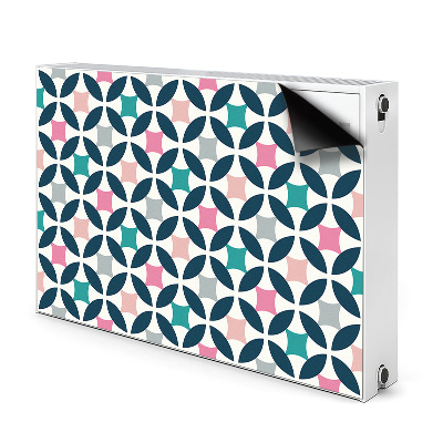 Decorative radiator mat Pastel retro pattern