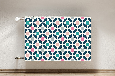 Decorative radiator mat Pastel retro pattern