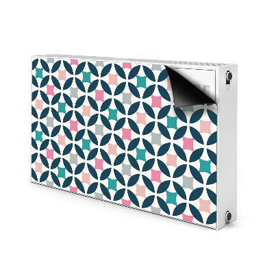 Decorative radiator mat Pastel retro pattern