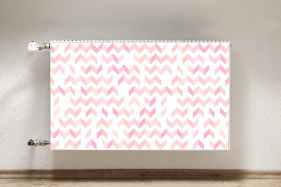 Magnetic radiator mat Geometric herringbone