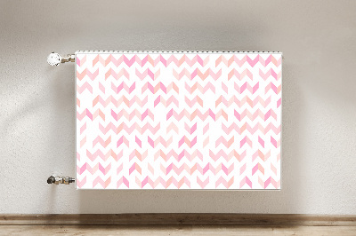 Magnetic radiator mat Geometric herringbone