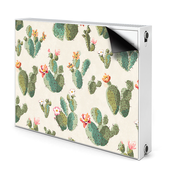 Decorative radiator cover Cacti