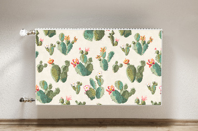 Decorative radiator cover Cacti