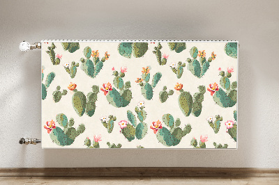 Decorative radiator cover Cacti