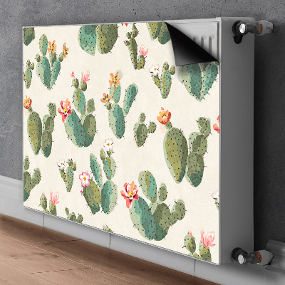 Decorative radiator cover Cacti