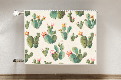 Decorative radiator cover Cacti