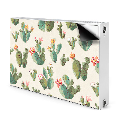 Decorative radiator cover Cacti