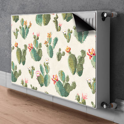 Decorative radiator cover Cacti