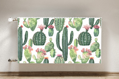 Decorative radiator cover Cacti with spikes