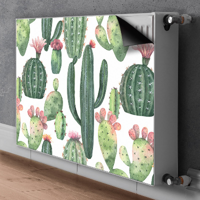 Decorative radiator cover Cacti with spikes