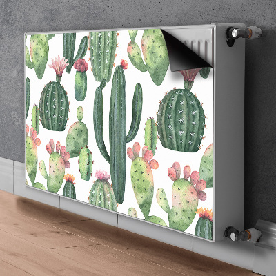 Decorative radiator cover Cacti with spikes