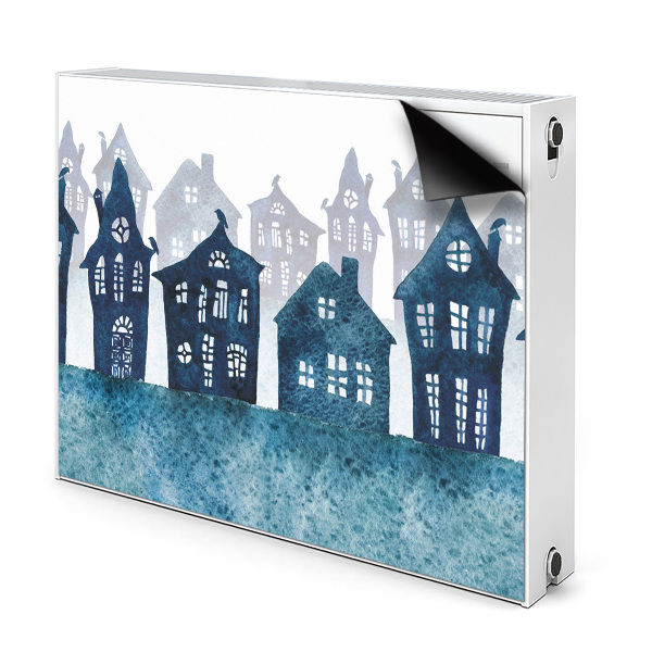 Magnetic radiator cover City at night