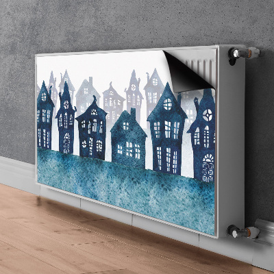 Magnetic radiator cover City at night