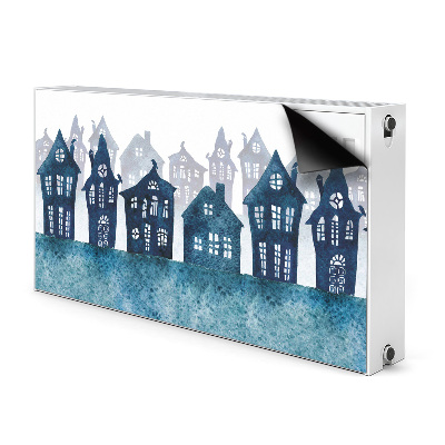 Magnetic radiator cover City at night