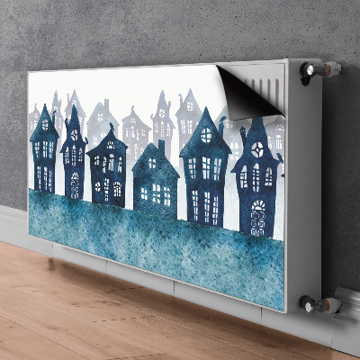 Magnetic radiator cover City at night