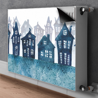 Magnetic radiator cover City at night