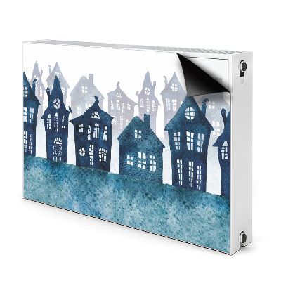 Magnetic radiator cover City at night