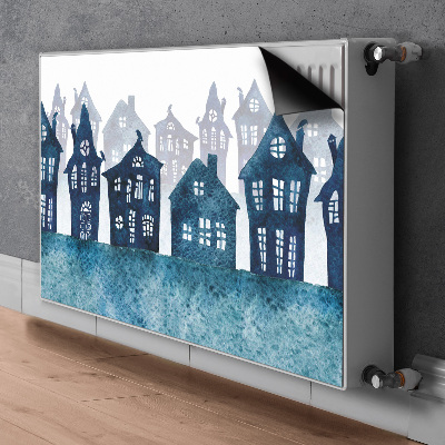 Magnetic radiator cover City at night