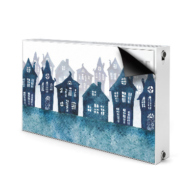 Magnetic radiator cover City at night