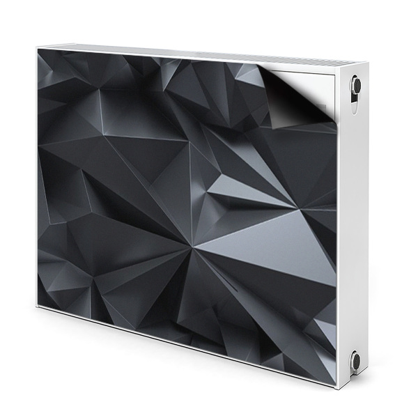 Radiator cover Black 3D pattern