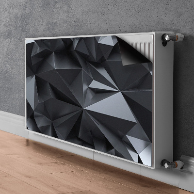 Radiator cover Black 3D pattern