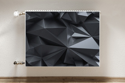 Radiator cover Black 3D pattern