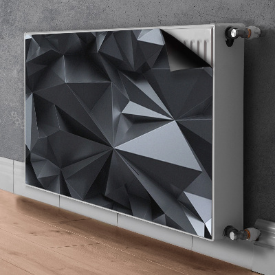 Radiator cover Black 3D pattern