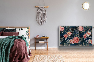 Radiator cover Red peonies