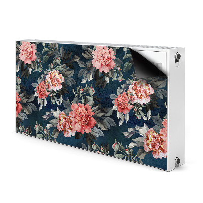 Radiator cover Red peonies