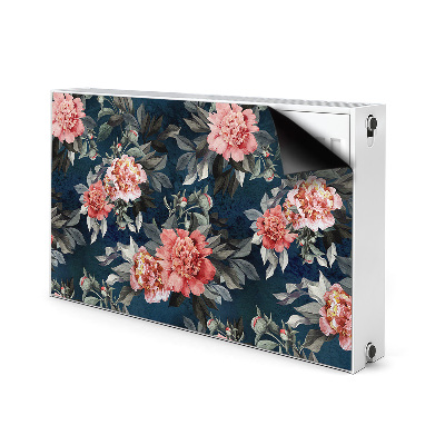 Radiator cover Red peonies