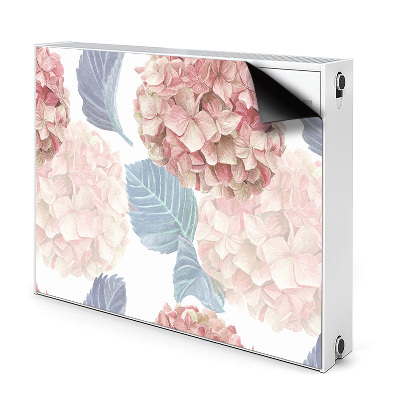 Decorative radiator cover Drawn flowerbed