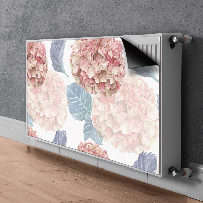 Decorative radiator cover Drawn flowerbed