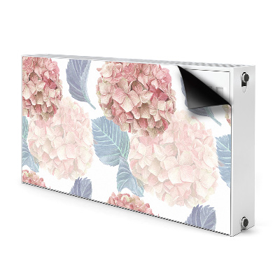 Decorative radiator cover Drawn flowerbed